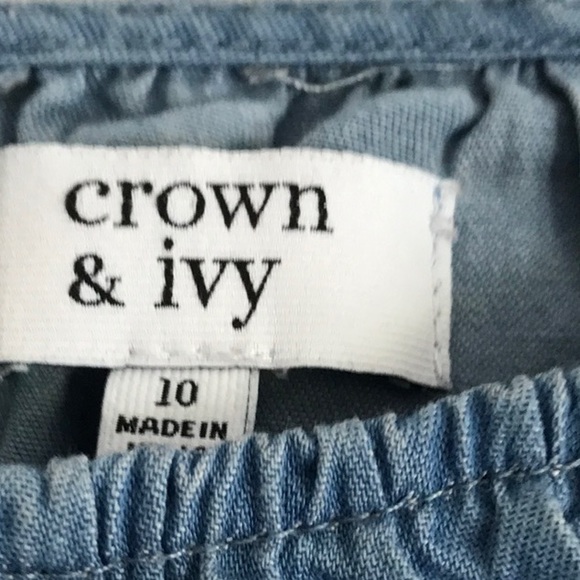 Girls Beautiful Denim Dress - Picture 2 of 3